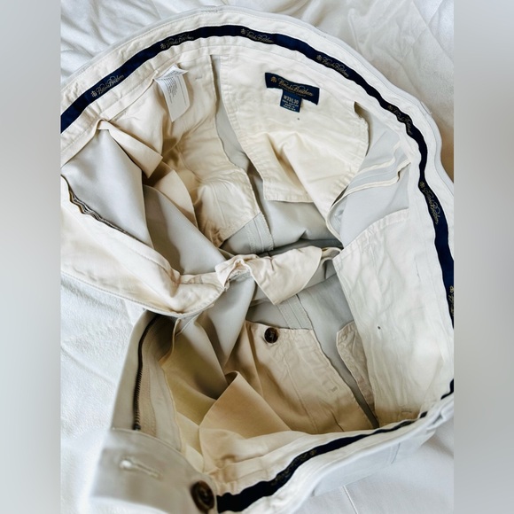 Brooks Brothers Men’s Advantage Chino Elliot Khaki Pants W33/L30/Inseam25 - Picture 7 of 9